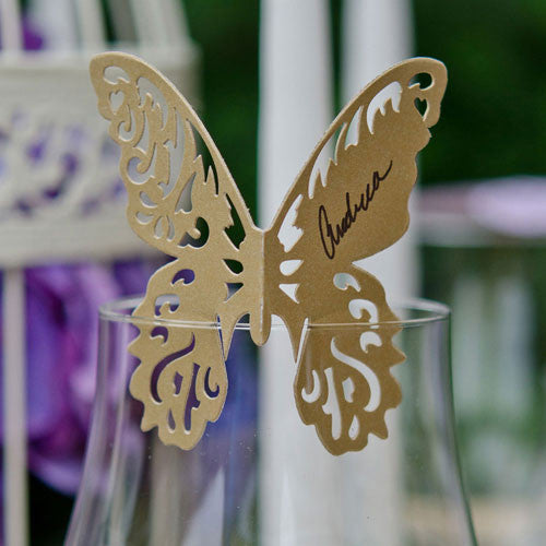 Laser Expressions Butterfly Die Cut Card Shimmer Paper