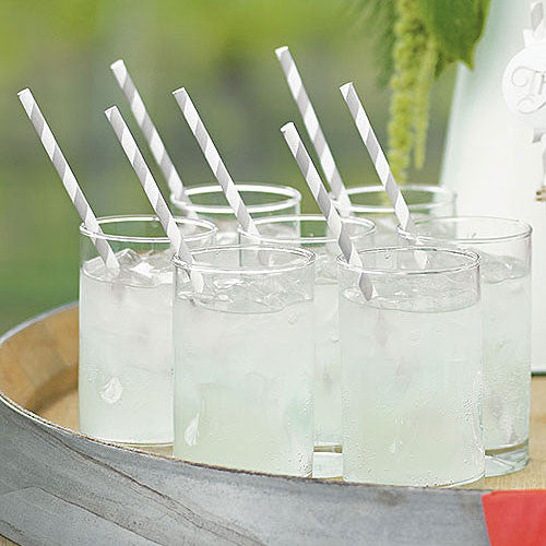 Sippers Candy Striped Paper Straws