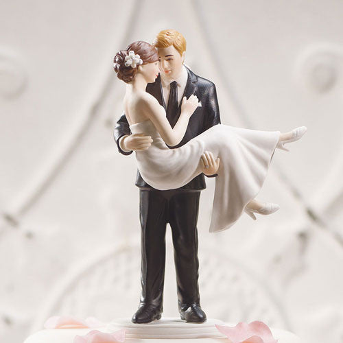 Swept Up in His Arms Wedding Couple Figurine