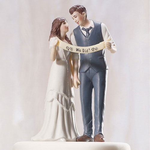 Indie Style Wedding Couple Figurine