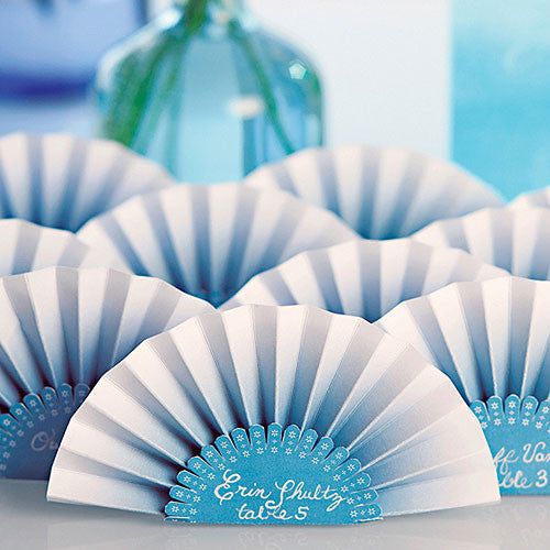 Paper Fan Place Card