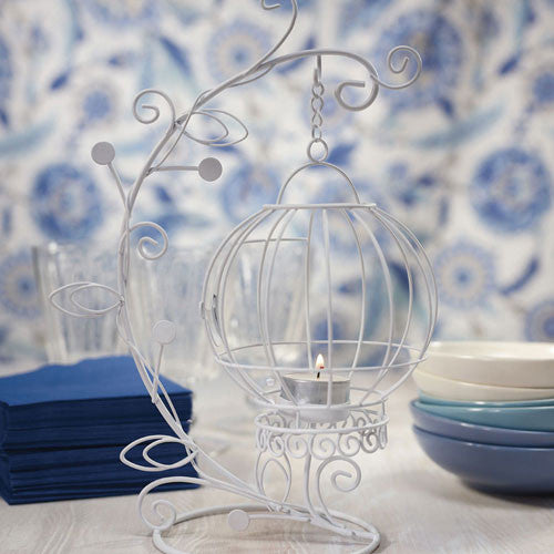 Ornamental Wire Vine with Suspended Holder Centerpiece