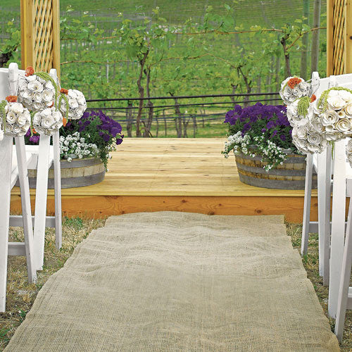 Burlap Aisle Runner