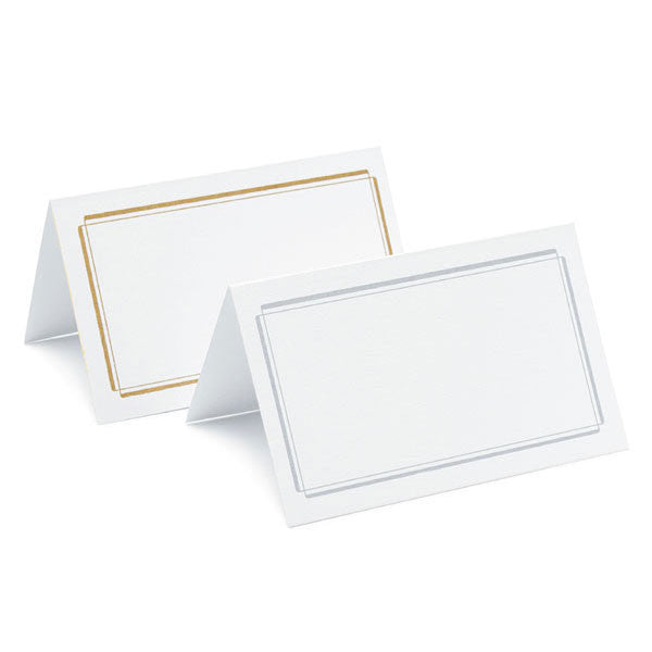 Plain & Double Border Place Cards Package of 50 D